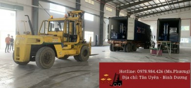 Dịch vụ xe nâng rút container và nâng hạ hàng hóa tại KCN Amata, Đồng Nai