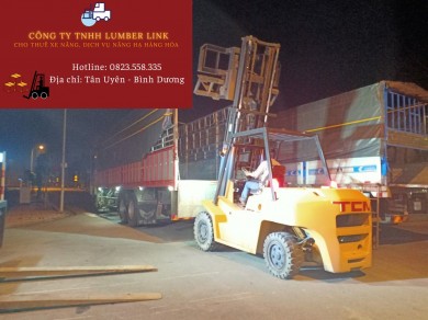 Dịch vụ xe nâng rút container và nâng hạ hàng hóa tại thành phố Thuận An, Bình Dương
